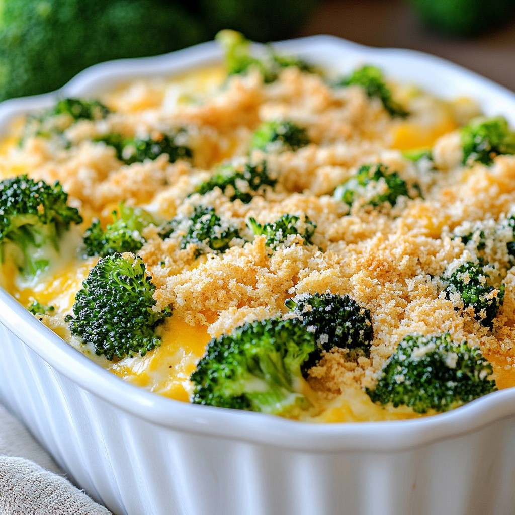 Cheesy Picky Eater Broccoli Casserole Delight Recipe