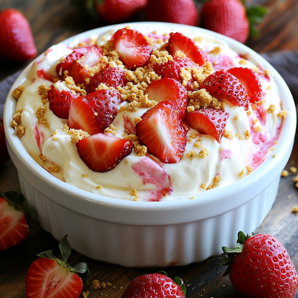 Strawberry Cheesecake Dip Easy and Delicious Recipe