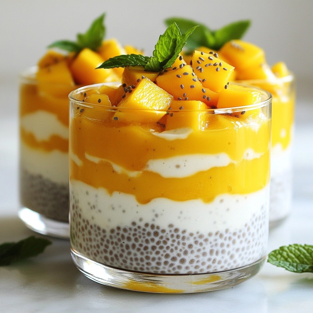 Coconut Mango Chia Pudding Delightful and Healthy Snack