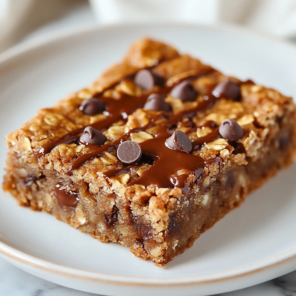 Sweet Kids Chocolate Chip Oatmeal Bars Delightful Treat