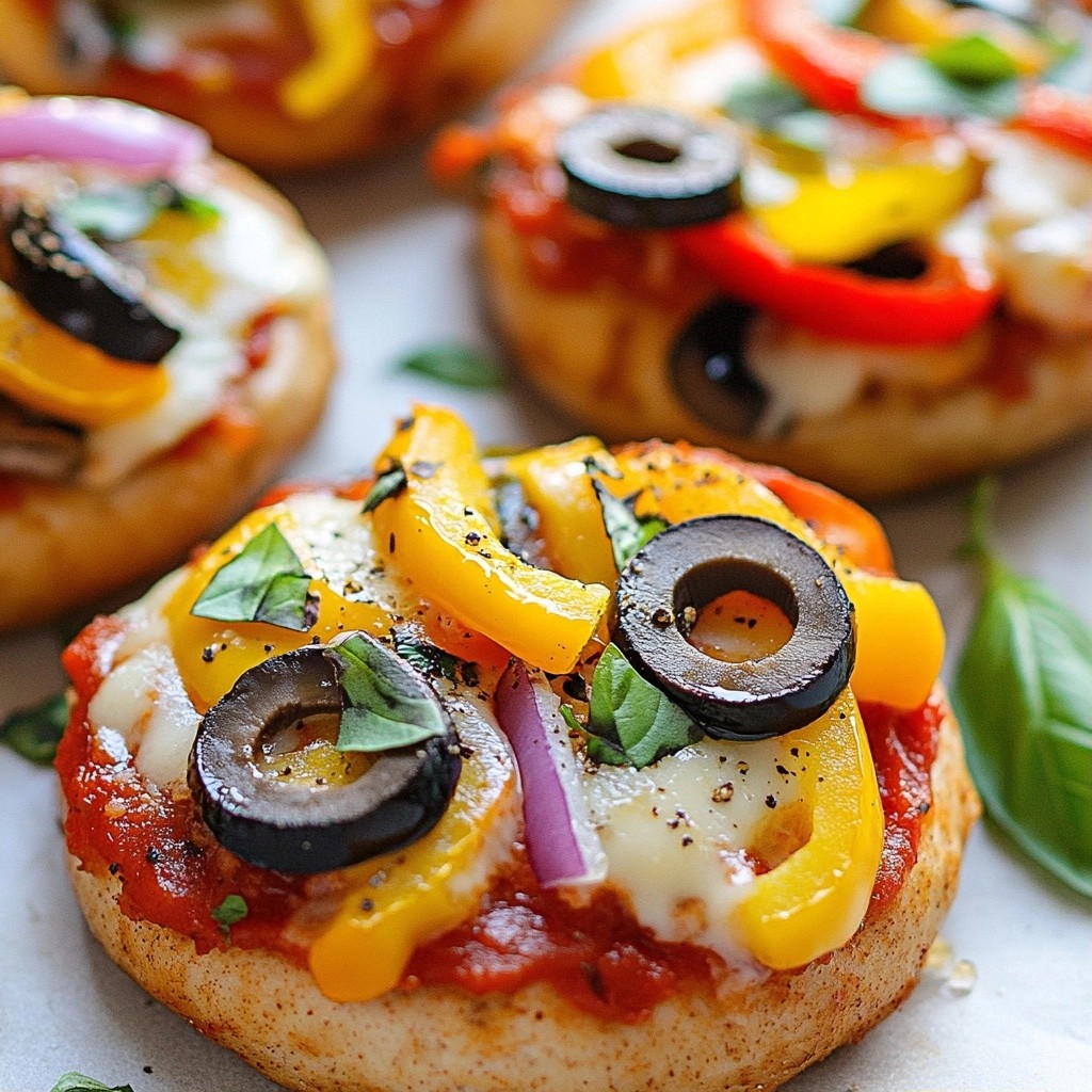 Cheesy Family Meal Veggie Pizza Bagels Delight