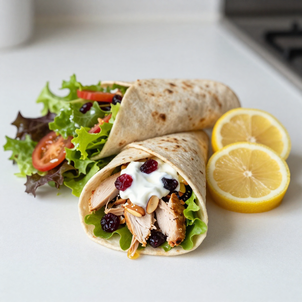 Cranberry Almond Chicken Wraps Tasty and Healthy Meal