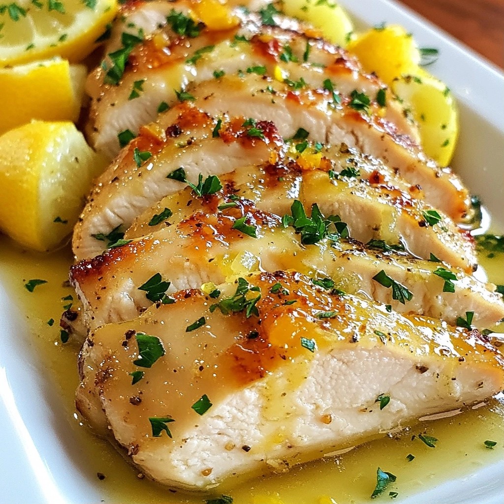 Tender Family Meal Garlic Lemon Chicken Breast Delight