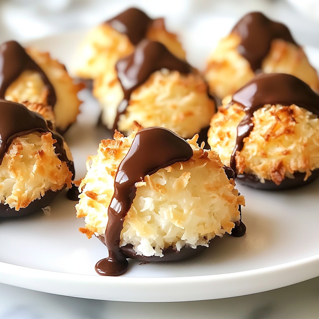 Chocolate Dipped Coconut Macaroons Easy Baking Guide