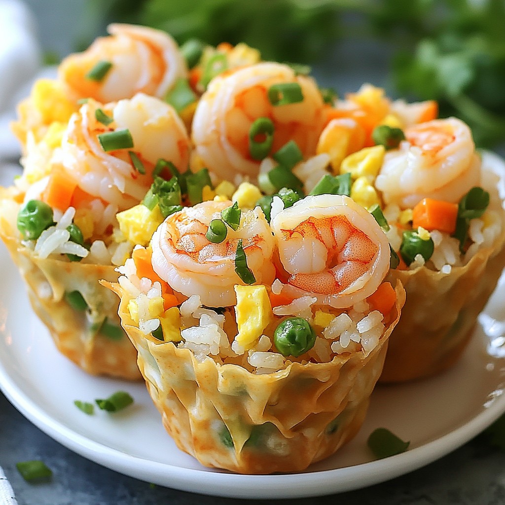 Shrimp Fried Rice Cups Flavorful and Easy Snack