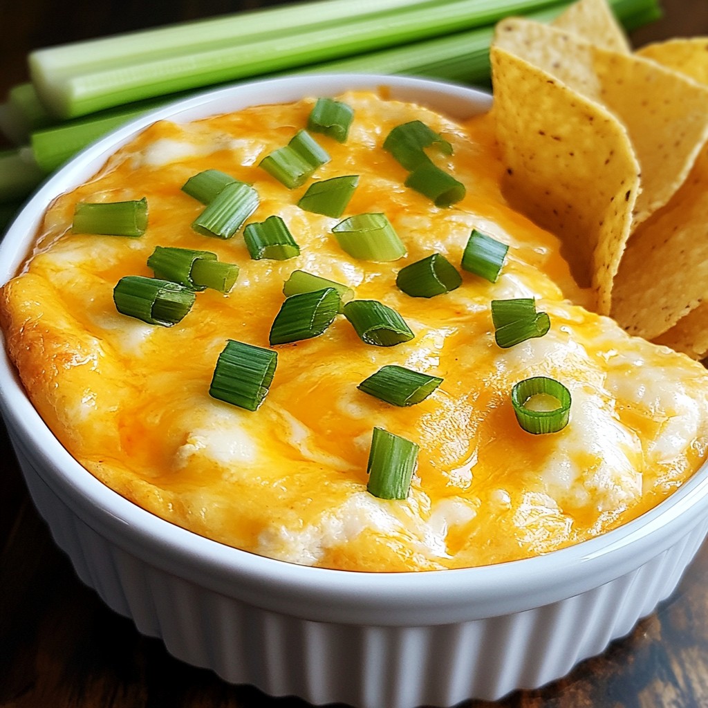 Cheesy Buffalo Chicken Dip Flavorful and Simple Treat