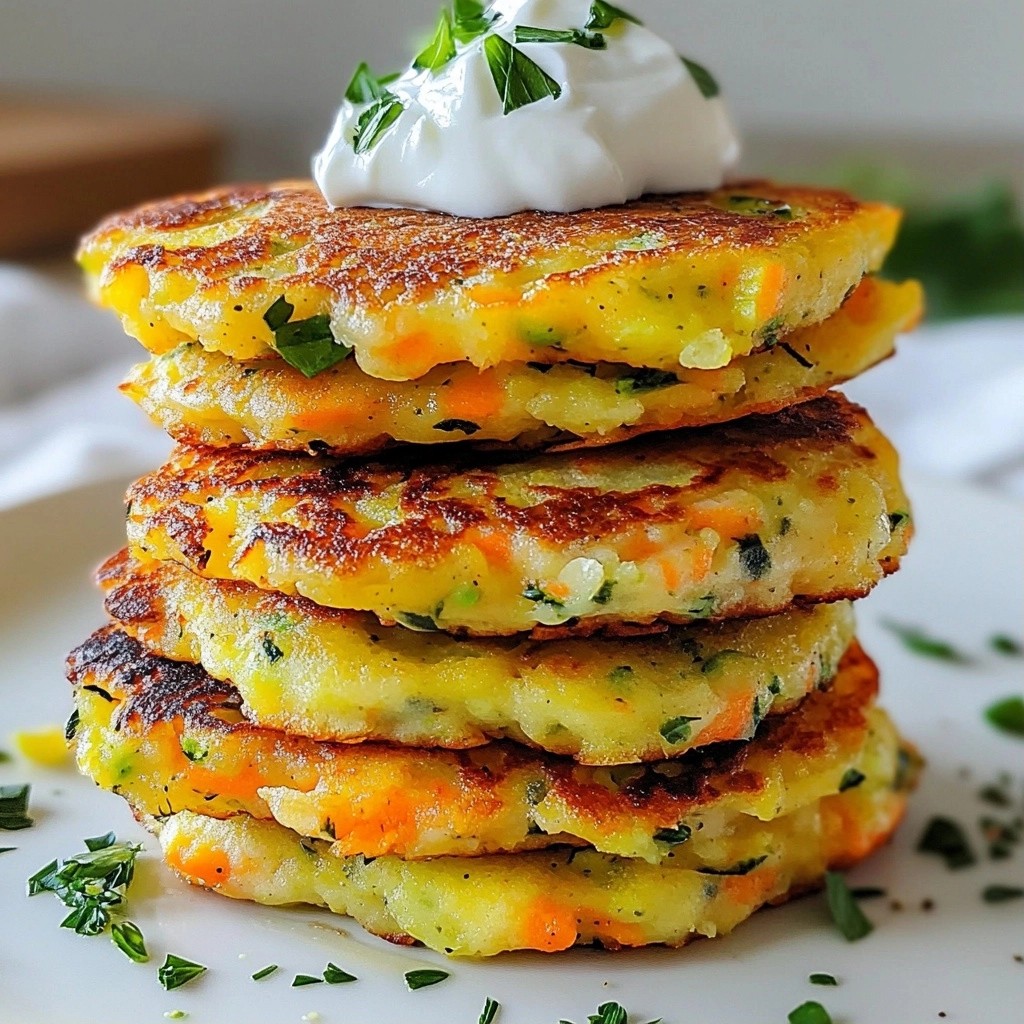 Hearty Family Meal Vegetable and Lentil Pancakes Delight