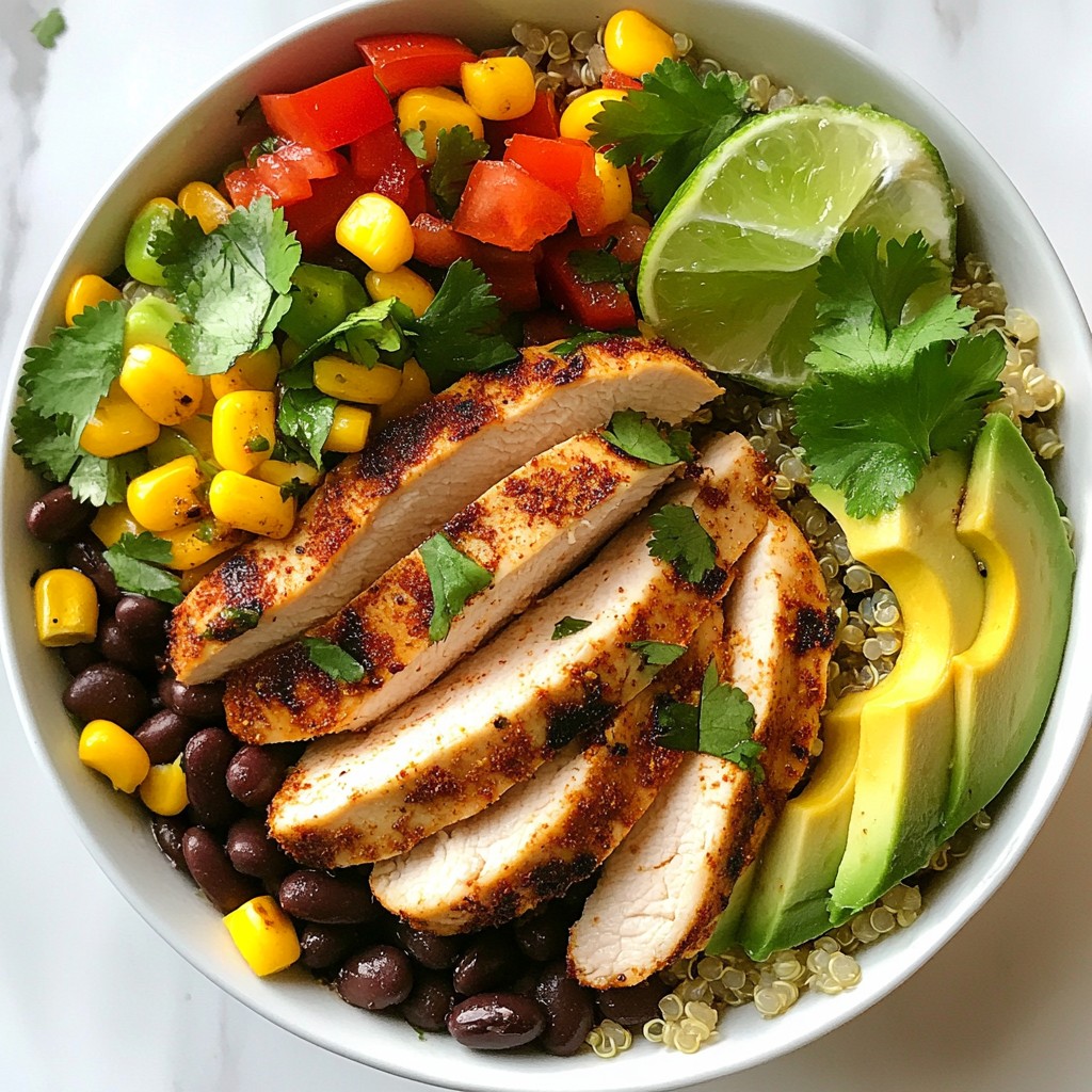 Satisfying Southwest Chicken Quinoa Bowls Recipe