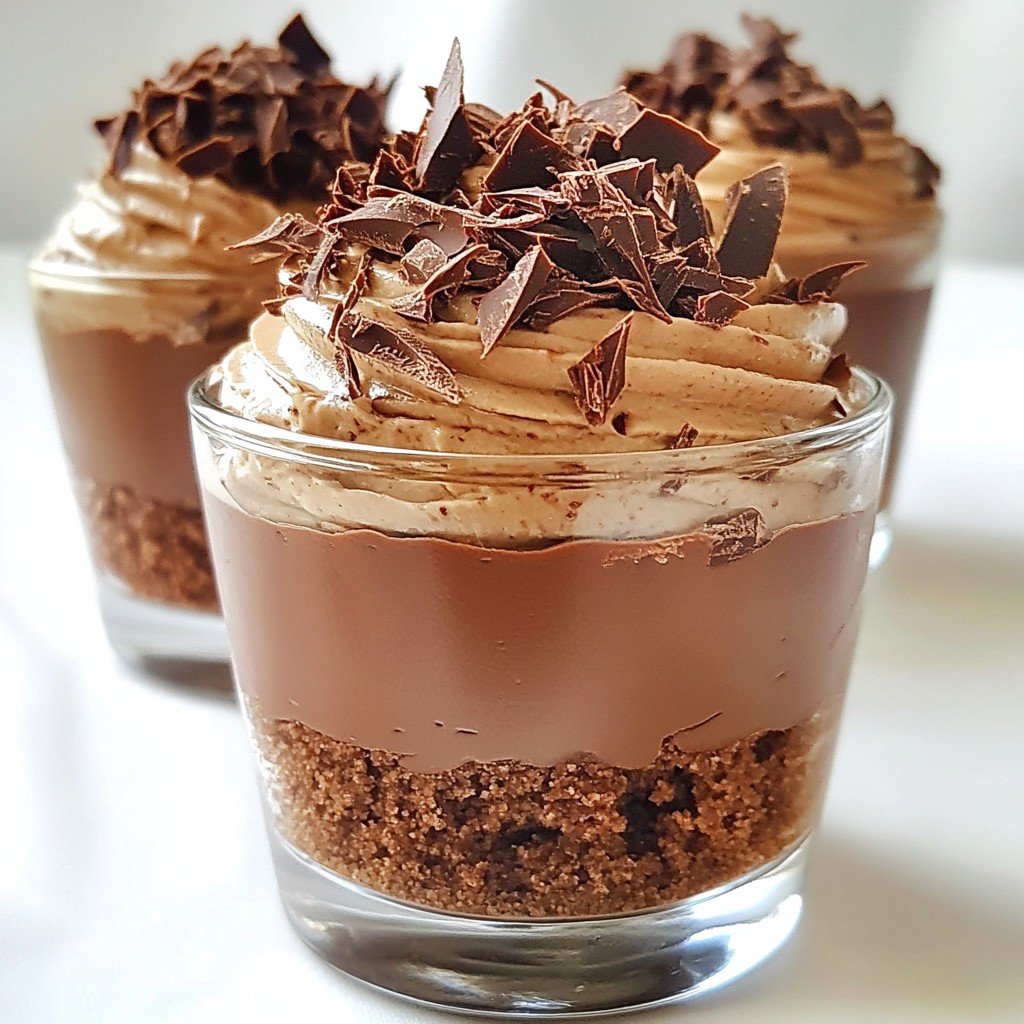 No Bake Chocolate Cheesecake Cups Easy and Delicious