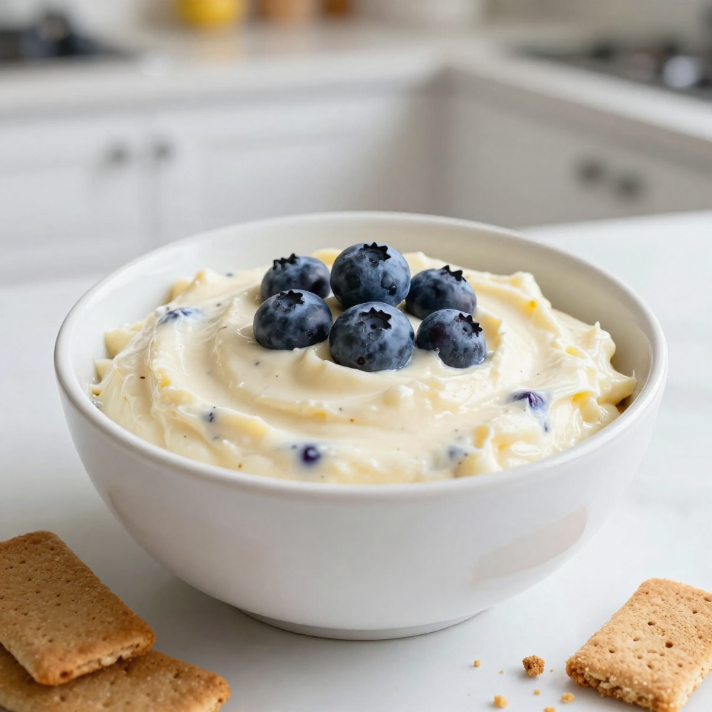 Lemon Blueberry Cheesecake Dip Creamy and Fresh Delight
