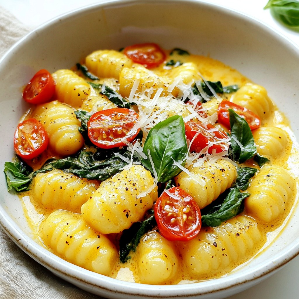 Creamy One-Pot Tuscan Gnocchi Delightful Dinner Recipe