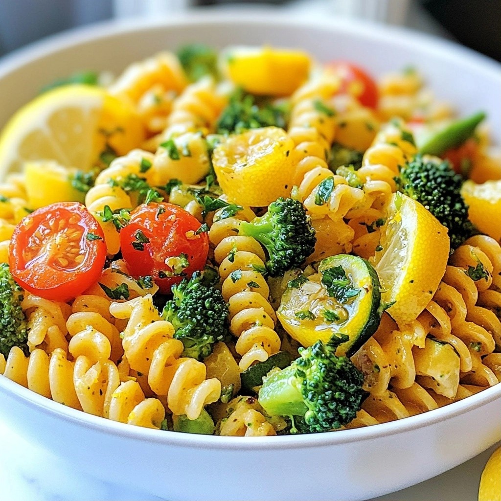 Tender Kid-Friendly Lemon Butter Pasta with Veggies Recipe