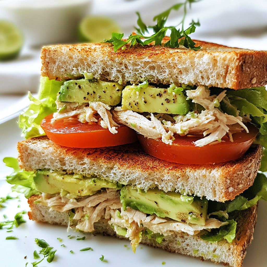 Savory Kid-Friendly Chicken and Avocado Sandwiches