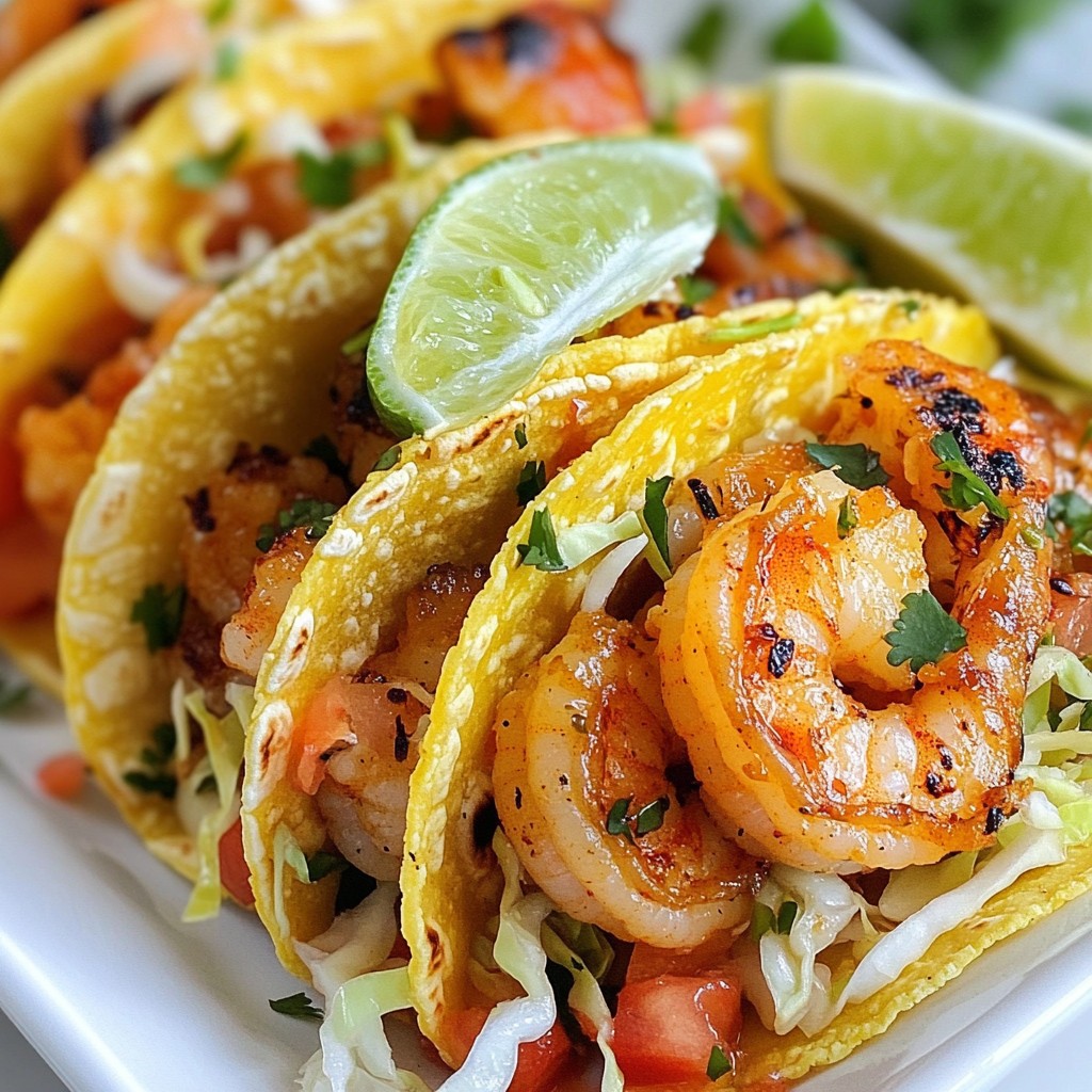 Crunchy Garlic Butter Shrimp Tacos Delightful Meal