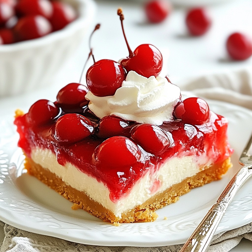 Cherry Pie Cheesecake Bars Rich and Creamy Delight