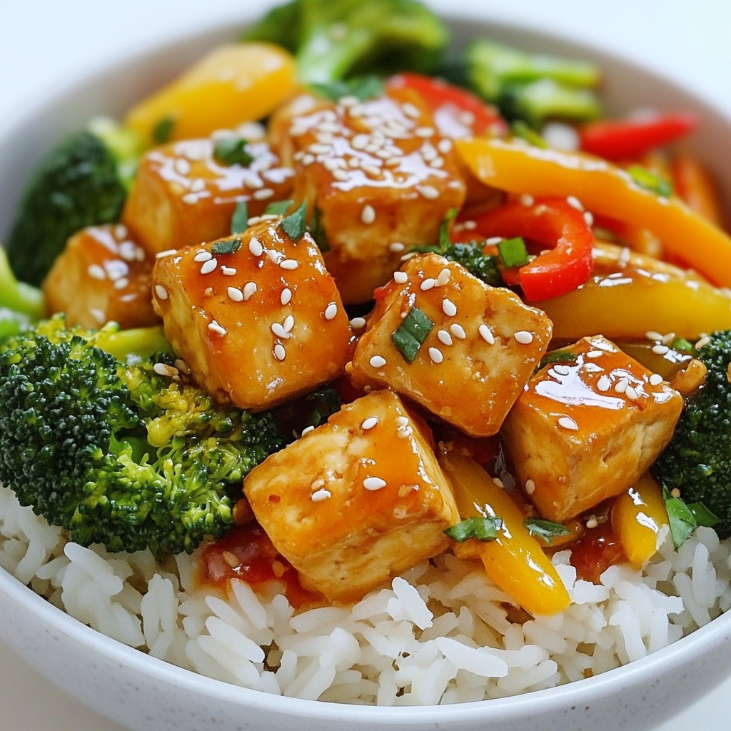 Orange Glazed Tofu Stir Fry Easy and Flavorful Recipe