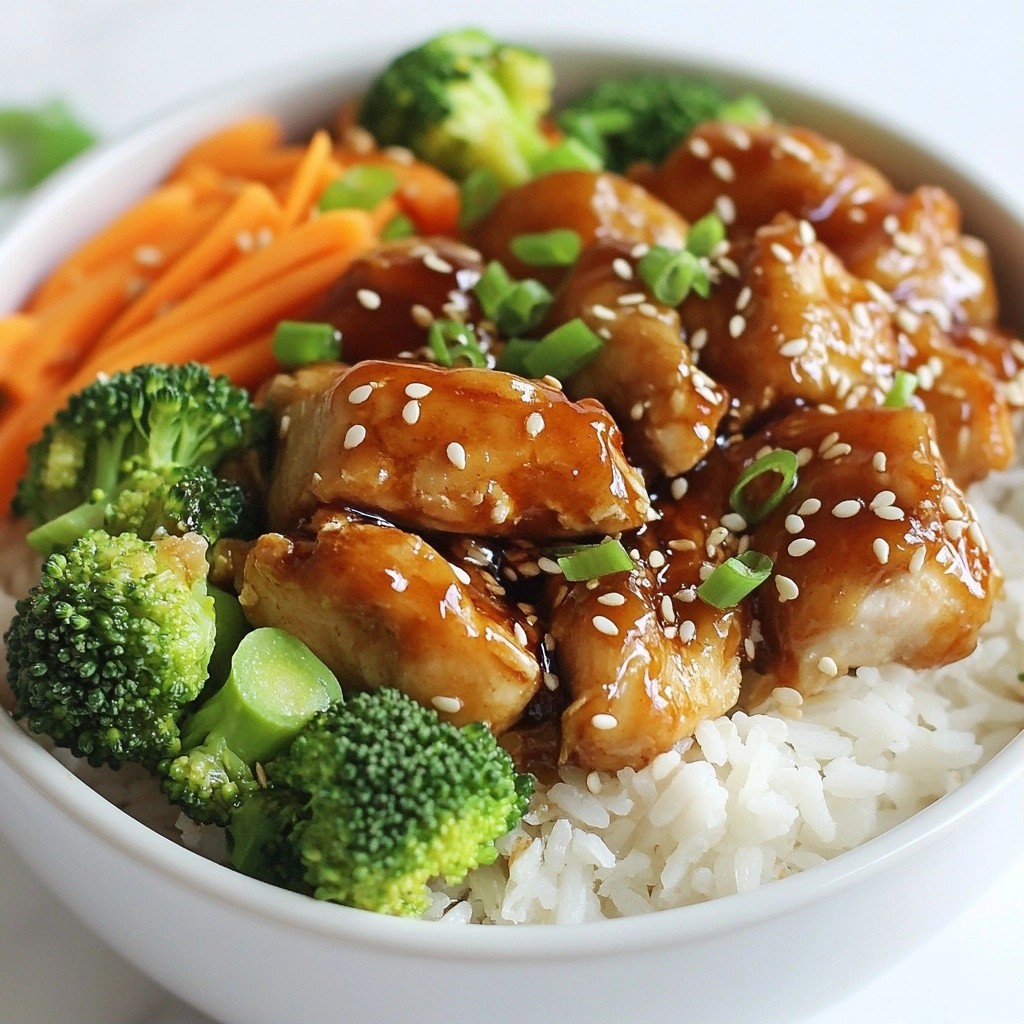 Savory Picky Eater Chicken Teriyaki Bowls Recipe
