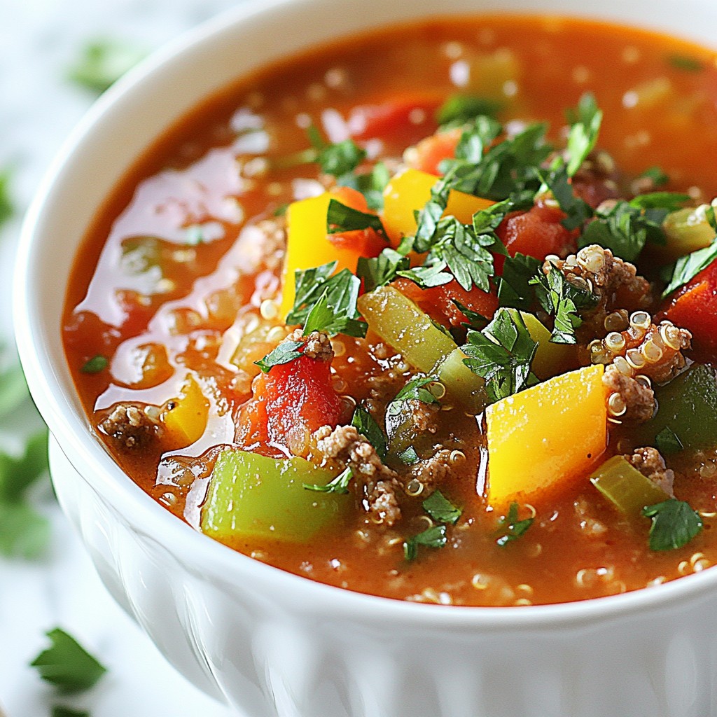 Stuffed Pepper Soup Delicious and Hearty Recipe