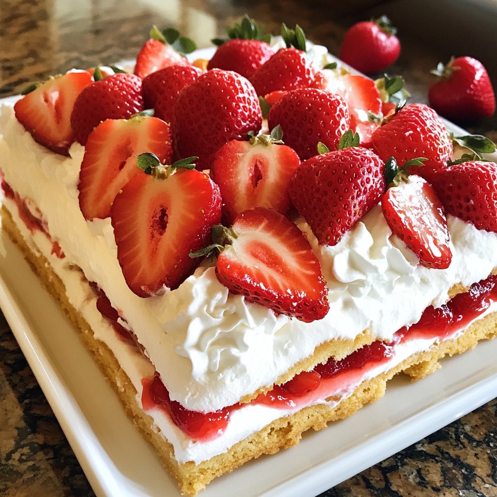 Strawberry Shortcake Icebox Cake Delightful Dessert