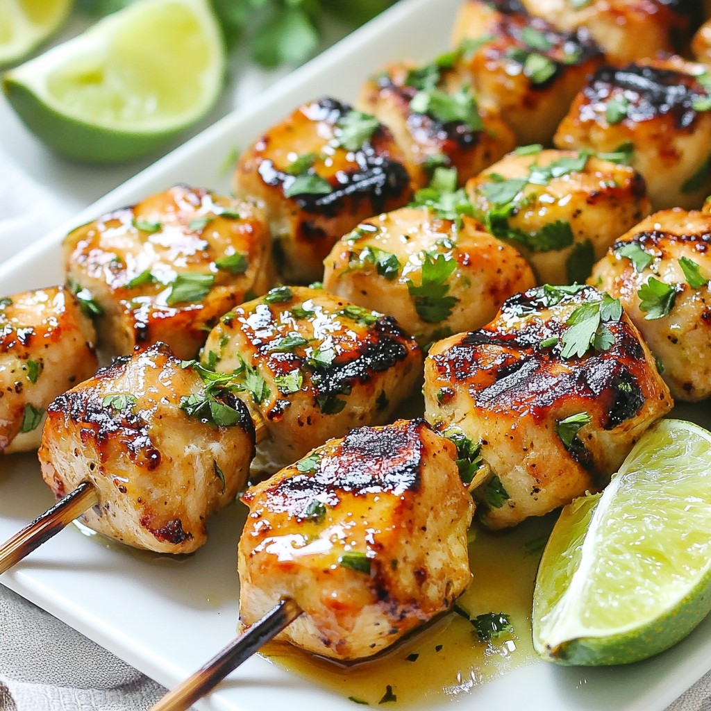 Honey Lime Chicken Skewers Juicy and Flavorful Delight