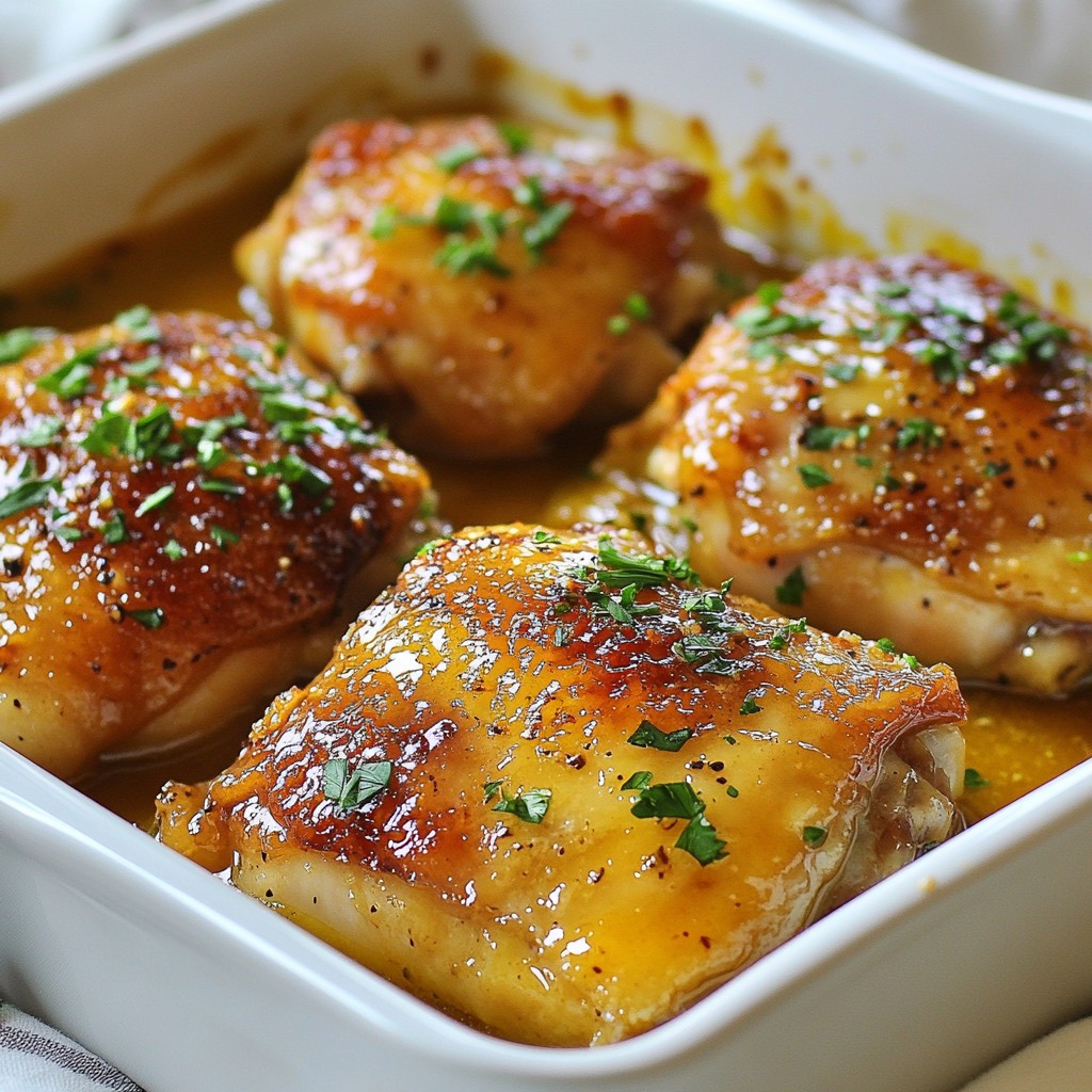 Honey Mustard Chicken Thighs Easy Weeknight Meal