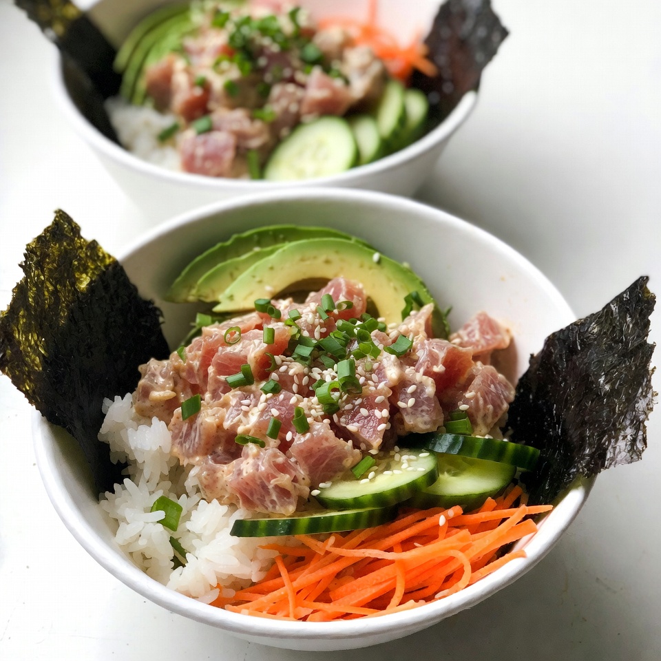 Spicy Tuna Sushi Bowls Bursting with Flavor and Freshness