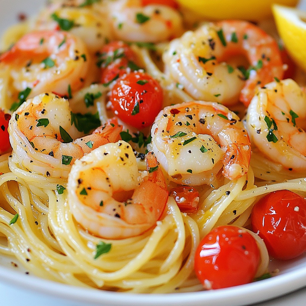 Lemon Garlic Shrimp Pasta Quick and Easy Delight