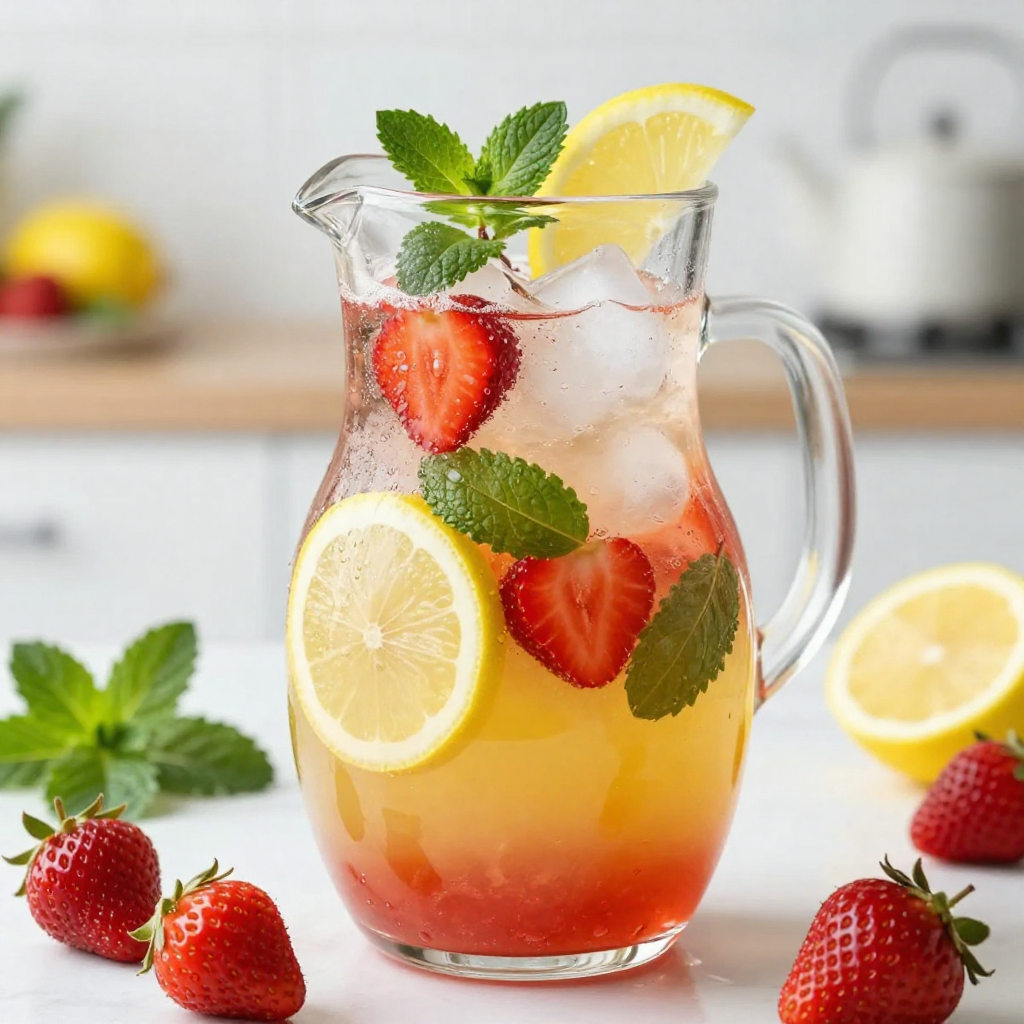 Refreshing Strawberry Mint Lemonade Easy Summer Drink