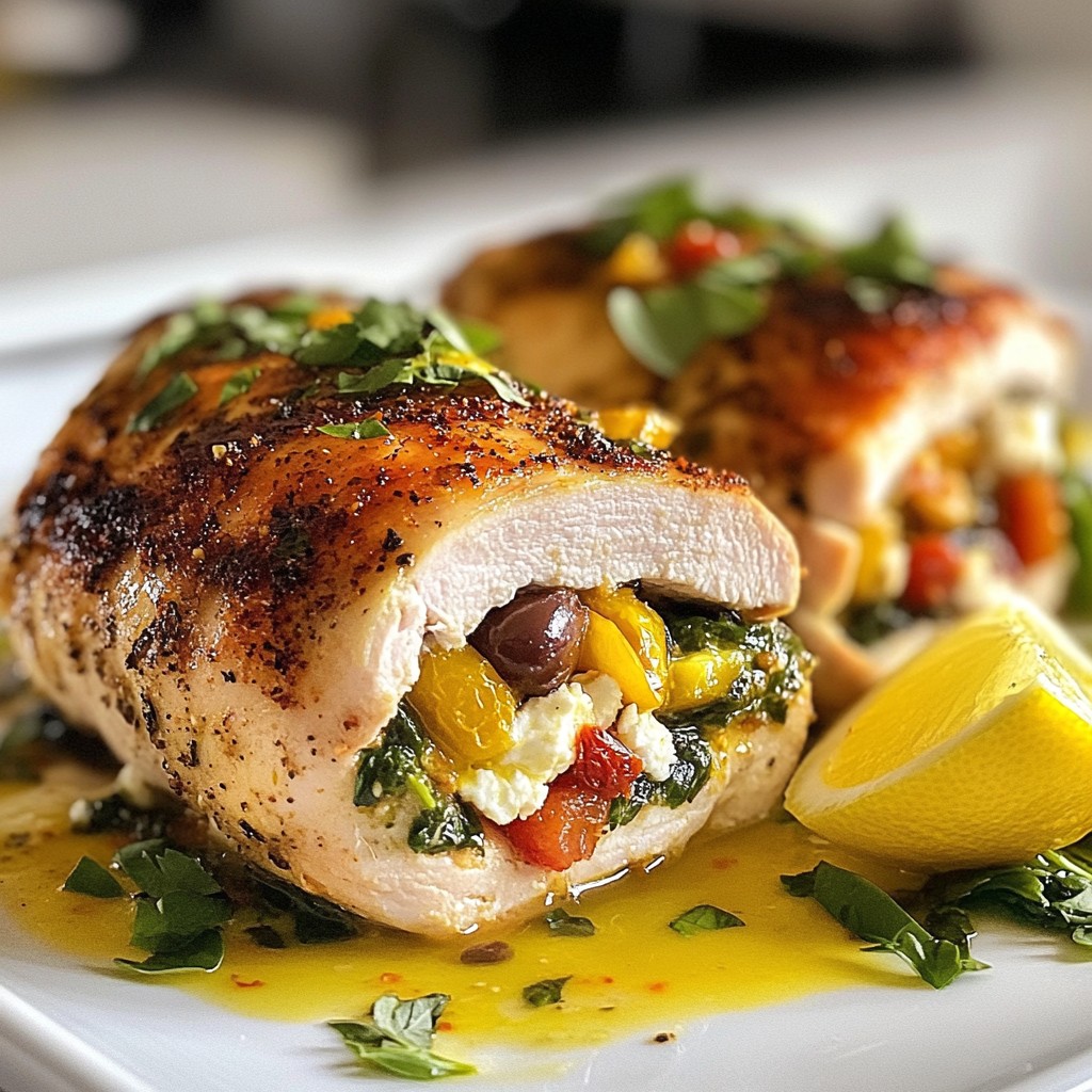 Greek Stuffed Chicken Breast Flavorful Dinner Option
