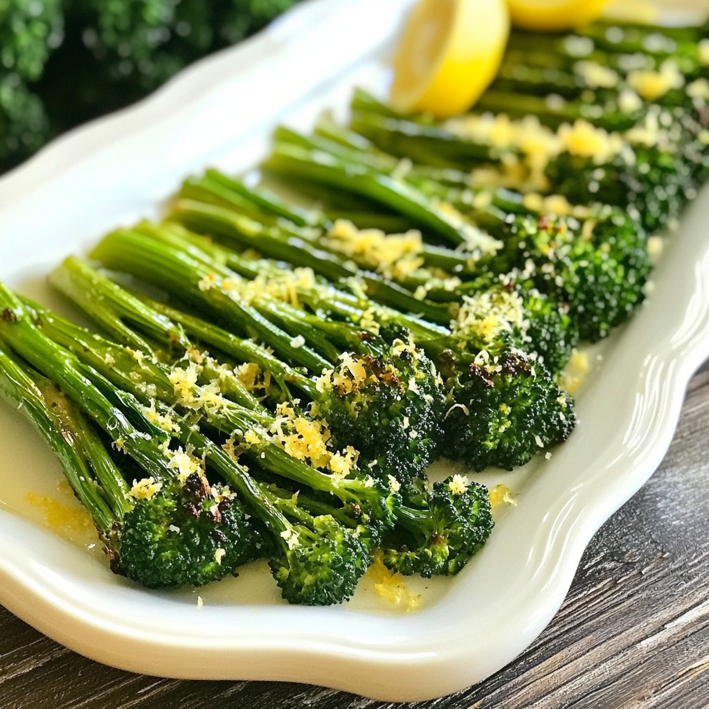 Lemon Garlic Roasted Broccolini Simple Flavor Boost