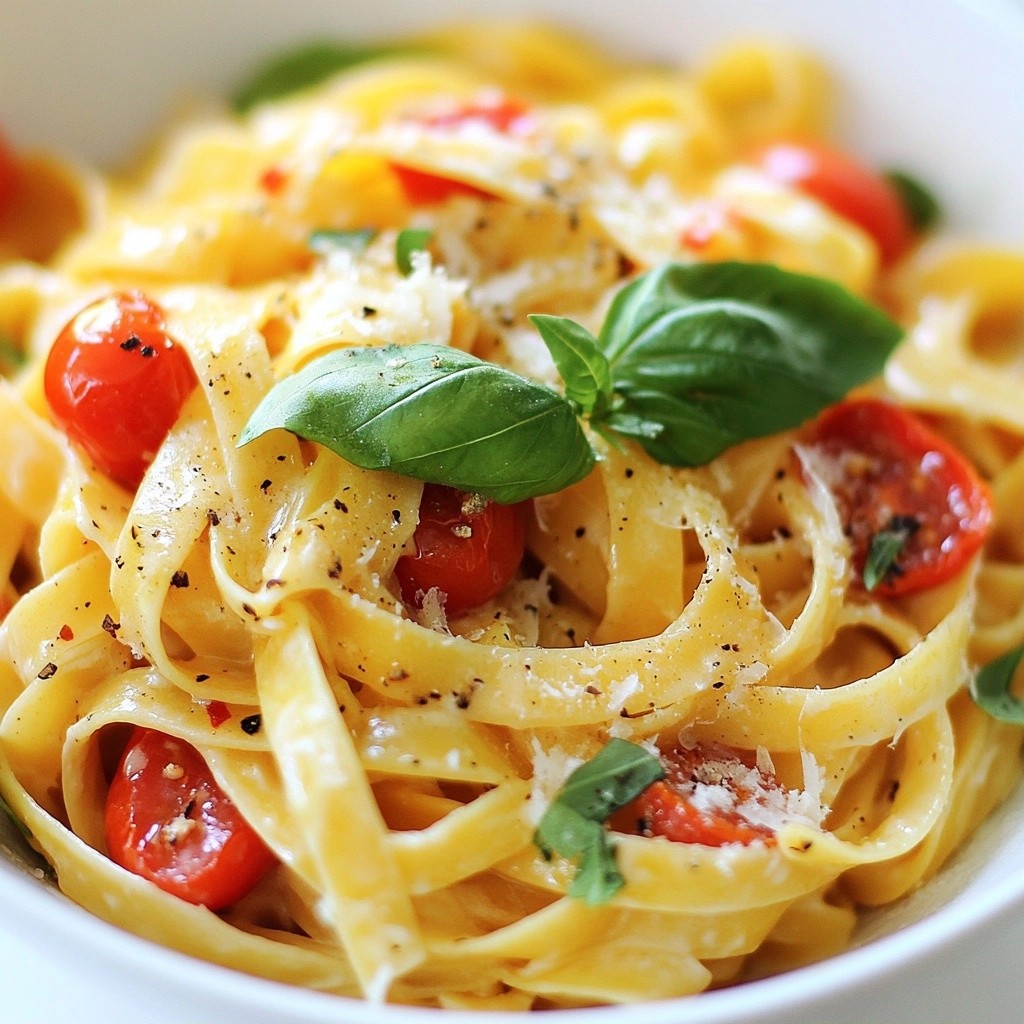 Creamy Family Meal Tomato Basil Pasta Delight