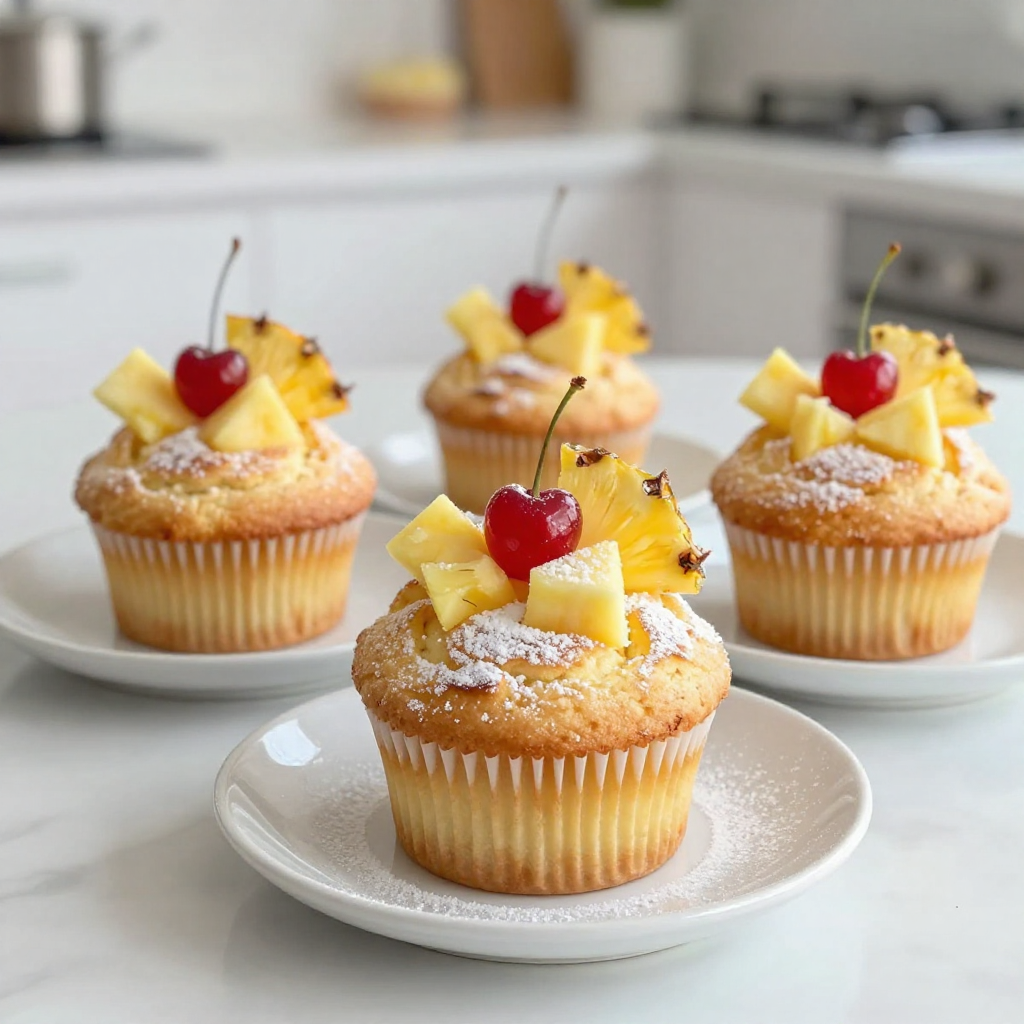 Pineapple Upside-Down Cupcakes Delightful Sweet Treat