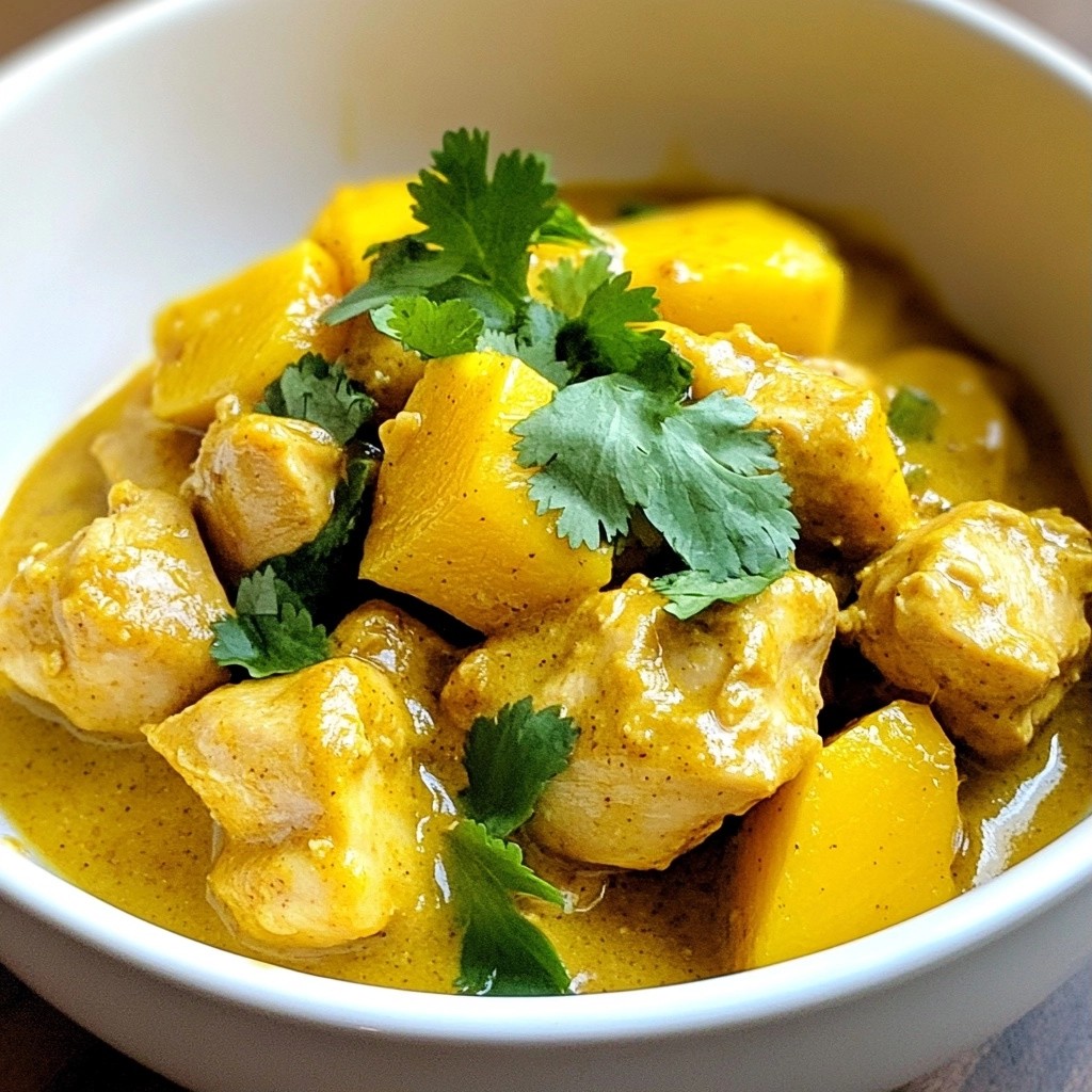 Savory Kid-Friendly Mango Chicken Curry Recipe