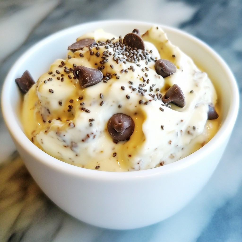 Chocolate Chip Cookie Dough Greek Yogurt Delight