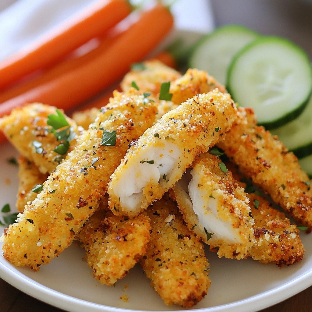 Crispy Kid-Friendly Herb Baked Fish Sticks Recipe