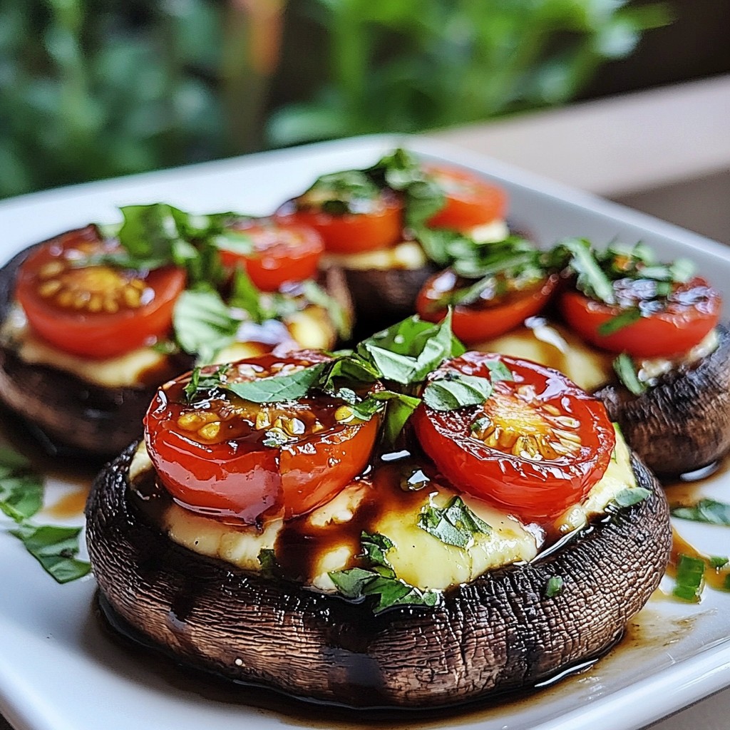 Caprese Stuffed Portobellos Savory and Simple Dish