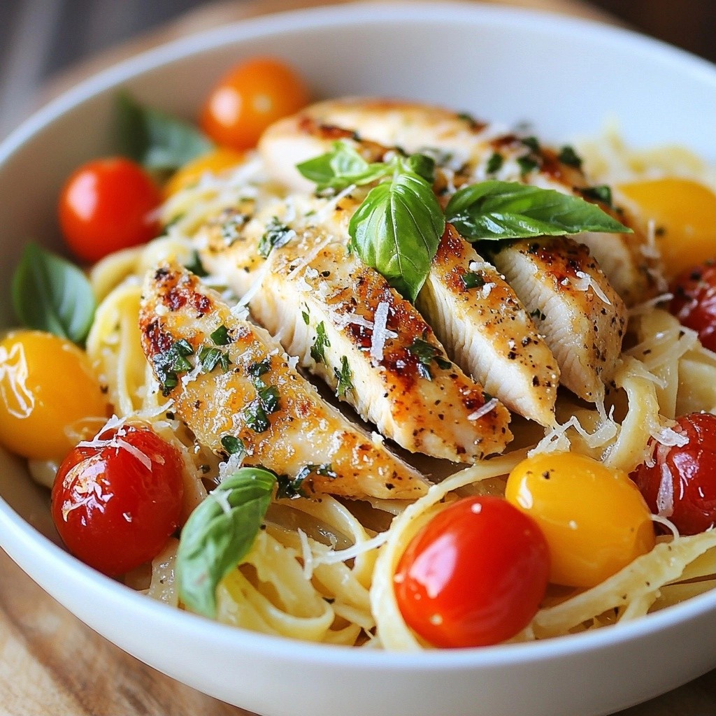Flavorful Family Meal Lemon Basil Chicken Pasta Recipe