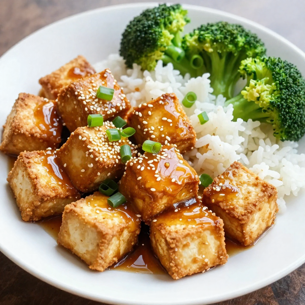Crispy Honey Garlic Tofu Flavorful Easy Vegan Dish