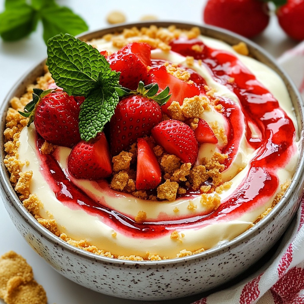 Strawberry Cheesecake Dip Creamy and Easy Delight