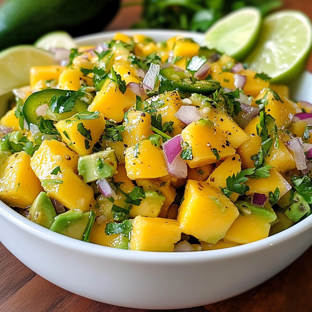 Mango Avocado Salsa Fresh and Flavorful Dip
