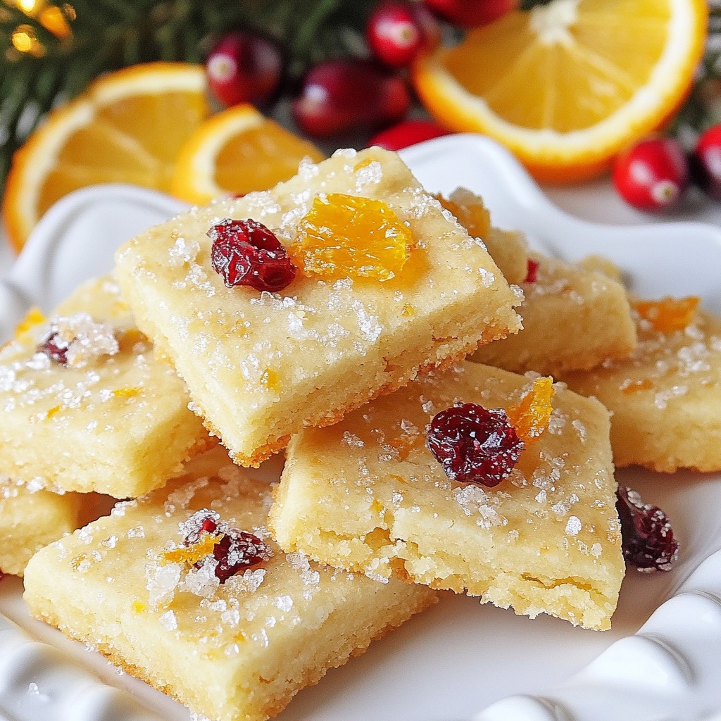 Cranberry Orange Shortbread Flavorful and Tasty Treat
