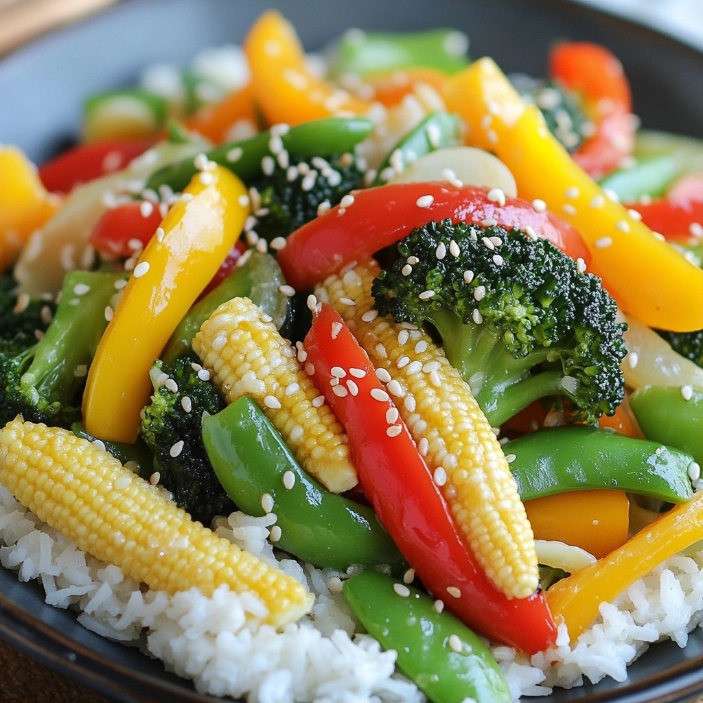 Flavorful Family Meal Vegetable Stir-Fry with Sesame