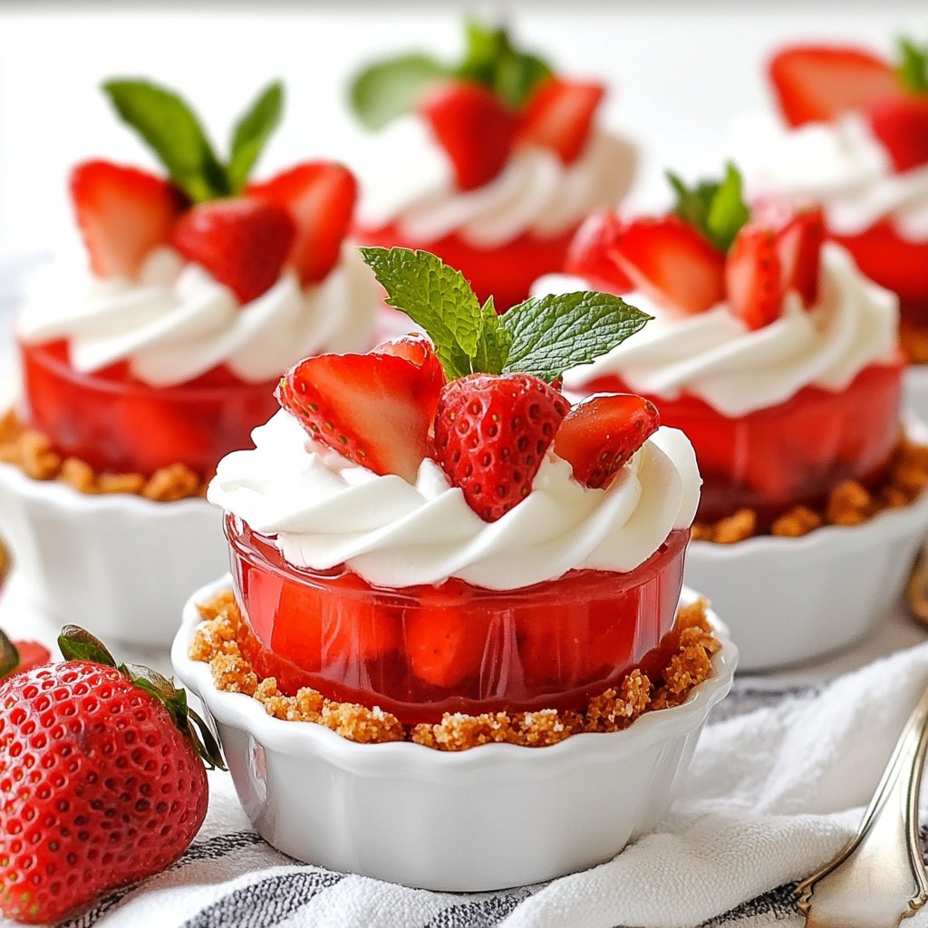 Strawberry Pretzel Salad Cups Irresistible and Simple