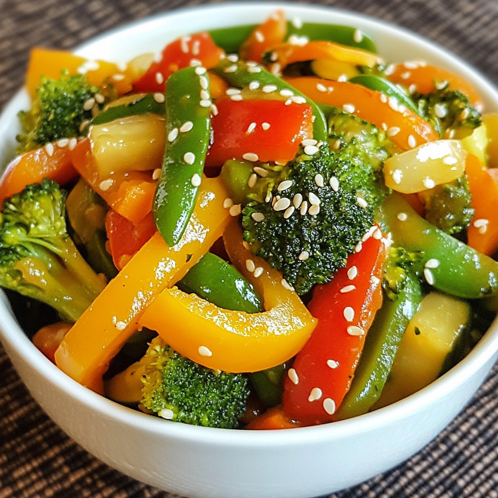 Simple Family Dinner Veggie Stir-Fry Delight