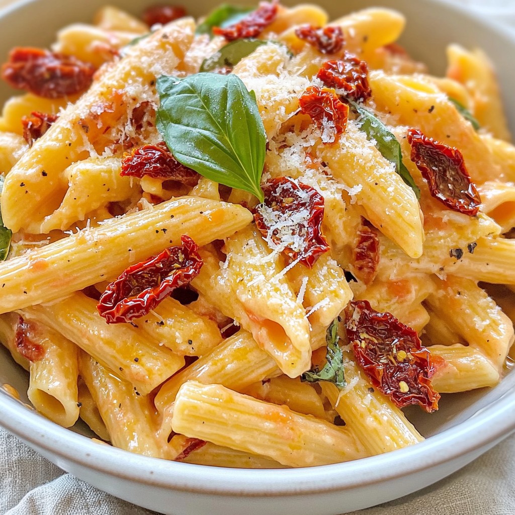 Creamy Sun-Dried Tomato Penne Rich and Flavorful Dish