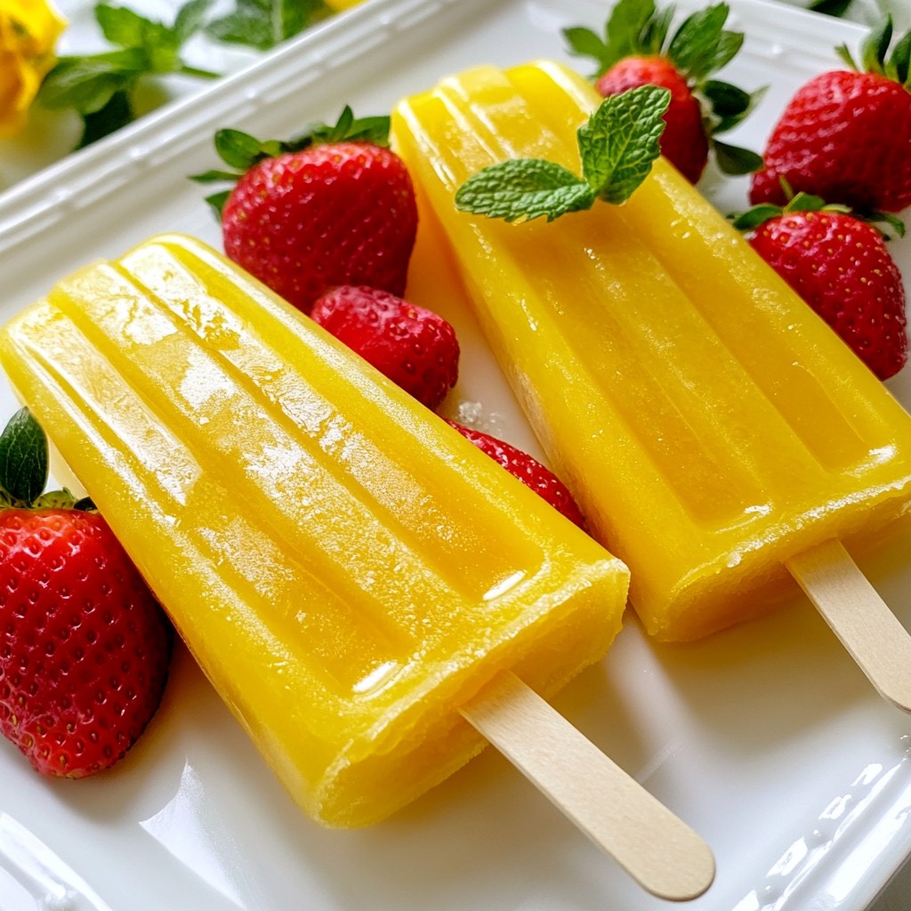 Strawberry Lemonade Pops Refreshing Summer Treat