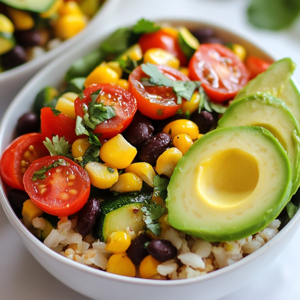 Veggie Packed Burrito Bowls Fresh and Healthy Meal