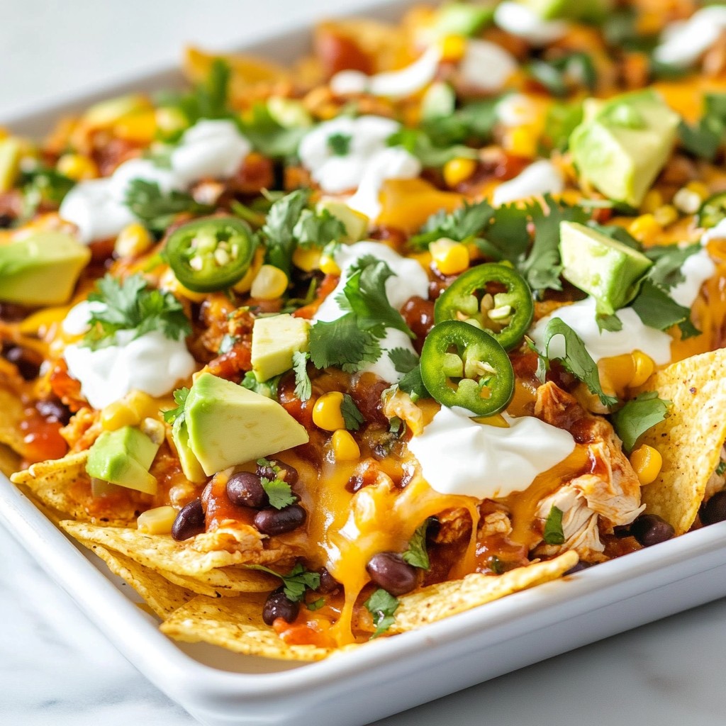 Loaded BBQ Chicken Nachos Flavorful and Satisfying Treat
