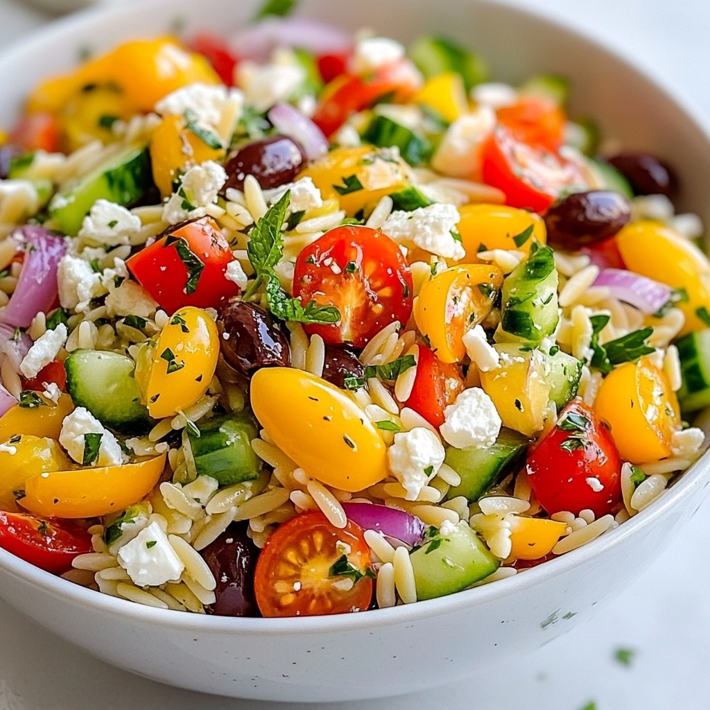 Mediterranean Orzo Greek Salad Fresh and Flavorful Guide
