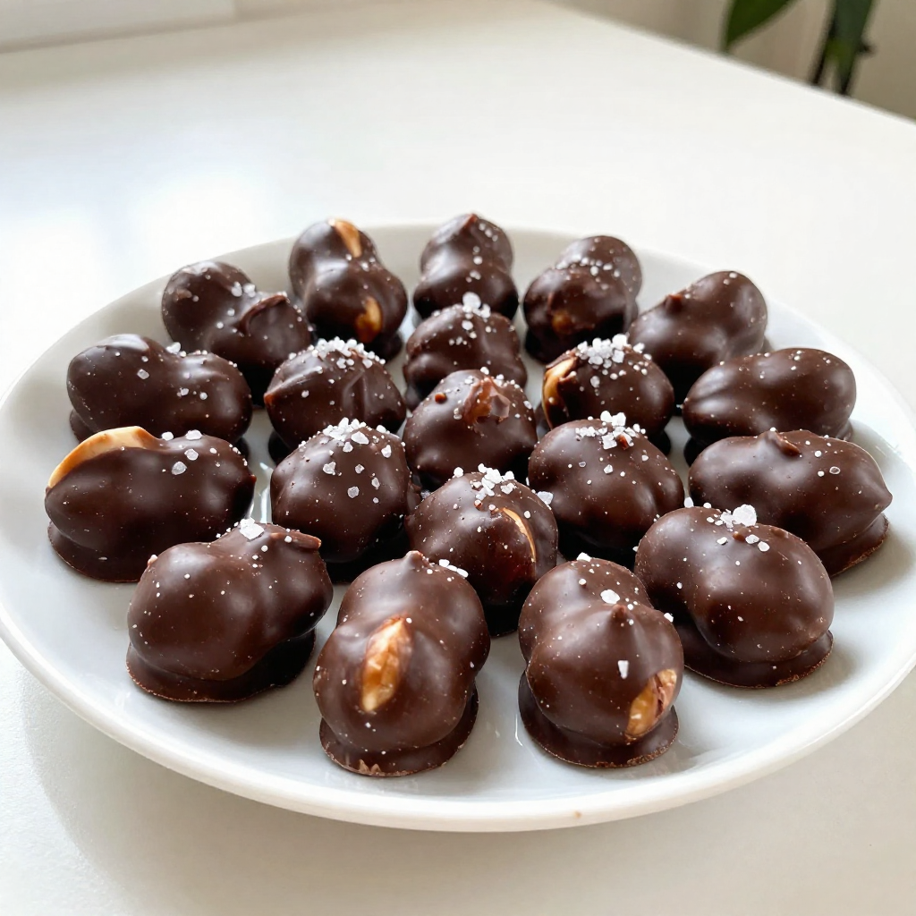 Chocolate Covered Peanut Clusters Tasty Nutty Treat